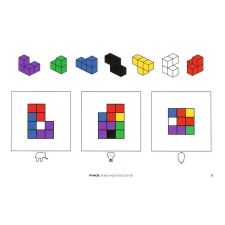  Színes Soma kockához feladatkártya logikai játék