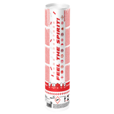 SZÍNES Színes Piros Fehér Red/White konfetti kilövő party kellék