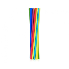 SZÍNES Színes Rainbow papír szívószál 24 db-os party kellék