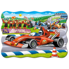  Színes versenyautó puzzle gyerekeknek 30 darabos puzzle, kirakós