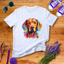  Színes vizsla női póló női póló