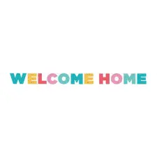  Színes Welcome Home felirat 250 cm party kellék
