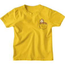  Színes Zsebminta Lajhár - Gyerek Póló