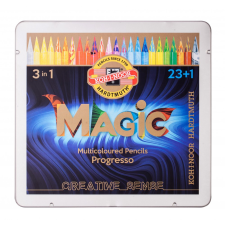  Színesceruza ICO KOH-I-NOOR Progresso Magic fém dobozban 24db színes ceruza
