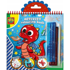  Színezhető rajzok SES Creative Activity Colouring Book 3 az 1 Füzet gyermek- és ifjúsági könyv