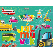 Színező matricákkal - Járművek gyermek- és ifjúsági könyv