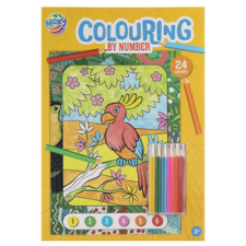  Színezz számok szerint, A4, 24 oldal, 6 ceruzával kreatív és készségfejlesztő