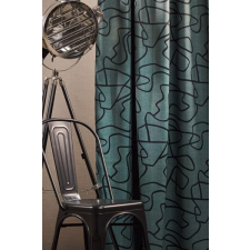 Szintetika Dimout fényzáró kész sötétítő függöny Göteborg smaragd 150x140cm lakástextília