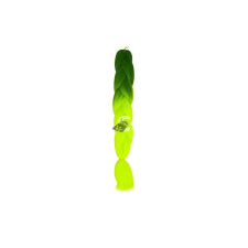  Szintetikus haj ombre zöld / neon fonatok W10344 póthaj