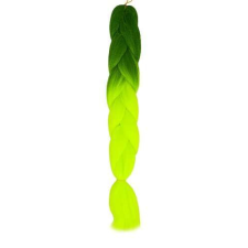Szintetikus hajfonat ombre zöld / neon póthaj