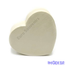  Szív alakú papírdoboz 22,5x20x9,5cm - Krém dekorációs kellék