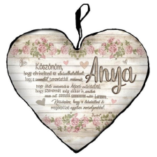  Szív alakú párna, Anyák napja, Anya köszönöm, hogy elviselted az elviselhetetlent ajándéktárgy