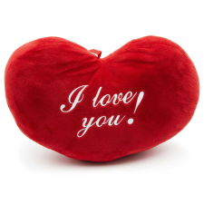 Szív alakú párna, I love you felirattal - 30 x 21 cm lakástextília