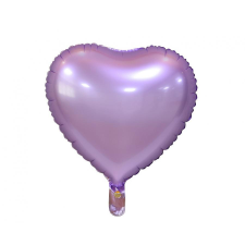 Szív Matt Lilac Heart, Lila szív fólia lufi 37 cm party kellék