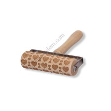  Szív mintás kekszmintázó henger görgős konyhai eszköz