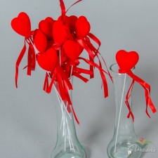  Szív pick 3,5+22cm 12db-os dekorációs kellék