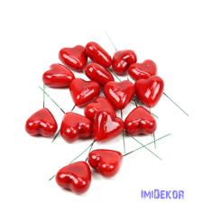  Szív pikk 4cm 16db/csomag - Piros dekorációs kellék