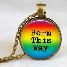  Szivárványos Born This Way nyaklánc nyaklánc