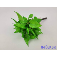  Szívleveles gumis bokor 21 cm - Világos Zöld Foltos dekorációs kellék