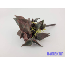  Szívleveles gumis bokor 21 cm - Vörös dekorációs kellék