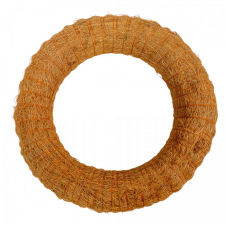  Szizállal tekert széna alap barna 25cm dekorációs kellék