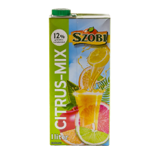  SZOBI Citrus mix gyümölcsital 12% 1L üdítő, ásványviz, gyümölcslé