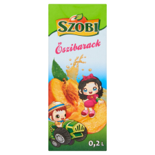  SZOBI Őszibarack 0,2l TETRA üdítő, ásványviz, gyümölcslé