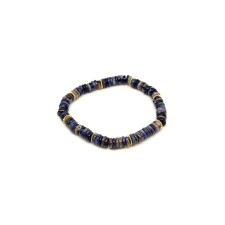 Szodalit korong karkötő köztessel 6x2mm karkötő