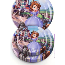  Szófia hercegnős papír tányér 10 db/csomag party kellék