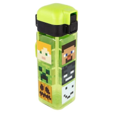 Szögletes Minecraft kulacs 550 ml kulacs, kulacstartó