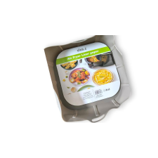 Szögletes szilikon Air Fryer sütőforma (17*17cm, 4,5 cm magas) sütés és főzés