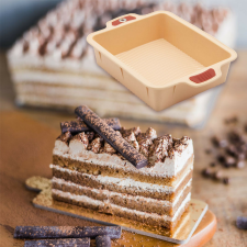 Szögletes szilikon tortaforma 27,5 x 21 cm sütés és főzés
