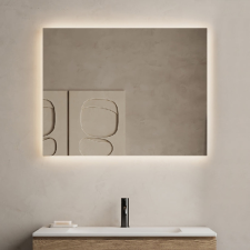  Szögletes tükör (LED világítás körbe) 90x70 cm fürdőszoba bútor