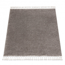 Szőnyeg BERBER 9000 square barna Rojt shaggy 160x160 cm lakástextília