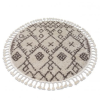  Szőnyeg BERBER TANGER B5940 kör bézs / barna Rojt shaggy kör 160 cm