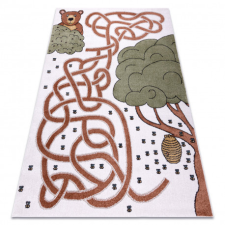 Szőnyeg FUN Honey gyerekeknek, medve, méhek krém 120x170 cm lakástextília