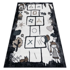Szőnyeg FUN Hop gyerekeknek, ugróiskola, állatok fekete 180x270 cm lakástextília