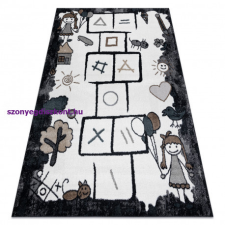 Szőnyeg FUN Hop gyerekeknek, ugróiskola, állatok fekete 240x330 cm lakástextília