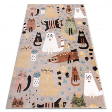  Szőnyeg FUN Kittens gyerekeknek, macskák bézs 240x330 cm lakástextília