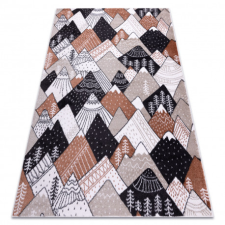 Szőnyeg FUN Tops gyerekeknek, hegyek, csúcsok krém 140x190 cm lakástextília