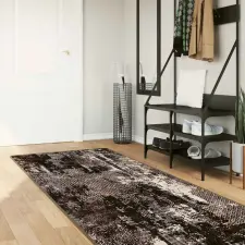  Szőnyeg futó MARSA Fekete 100 x 250 cm Poliészter és PVC lakástextília