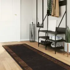  Szőnyeg futó MARSA Fekete 80 x 400 cm Poliészter és PVC lakástextília