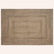  Szőnyeg Kosárfonás Természetes és fekete 200 x 290 cm Juta lakástextília