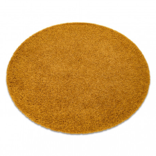 Szőnyeg SOFFI kör shaggy 5cm arany kerék 100 cm lakástextília