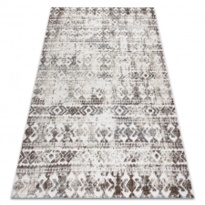 Szőnyeg Structural SOLE D3732 Aztec gyémánt lapos szövött bézs 160x220 cm lakástextília