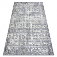 Szőnyeg Structural SOLE D3732 Aztec gyémánt lapos szövött szürke / bézs 160x220 cm lakástextília