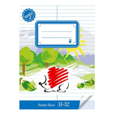  Szótárfüzet ICO Süni A/5 32 lapos 31-32 bekötött sulikész füzet