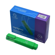  Szövegkiemelő lapos test Bluering® zöld filctoll, marker