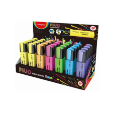  Szövegkiemelő vágott hegyű, lapos test, 28 db/display, Keyroad Fluo neon színek filctoll, marker