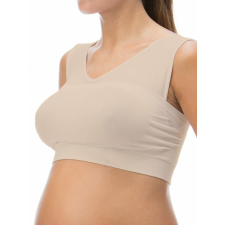  Szülés utáni szoptatós melltartó Relaxsan 5700, bézs, XL-es méret kismama melltartó